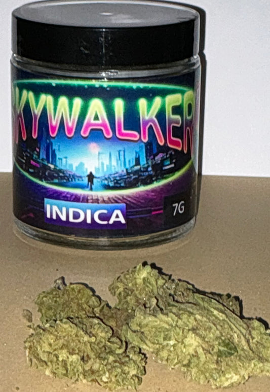 ZEKE's Smokes *SKYWALKER* INDICA *THCA HEMP FLOWER 24.82% Potency 7 G