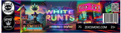 CBD White Runts 7G Farm Act Legal 0.3% COA 21+ **FLORIDA SALES ONLY**